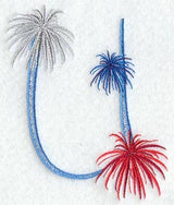 Fireworks Letter U - 5 inch