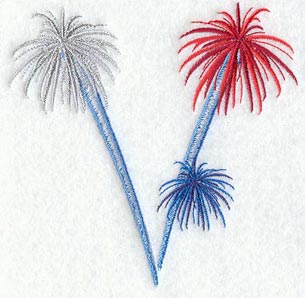 Fireworks Letter V - 5 inch
