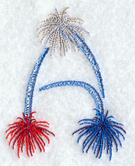 Fireworks Letter A - 5 inch