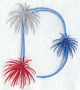 Fireworks Letter D - 5 inch