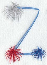 Fireworks Letter Z - 5 inch