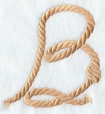 Rope Letter B - 5 inch