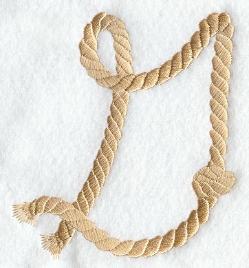 Rope Letter G - 5 inch