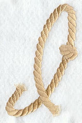 Rope Letter I - 5 inch