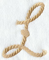Rope Letter L - 5 inch
