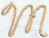 Rope Letter M - 5 inch
