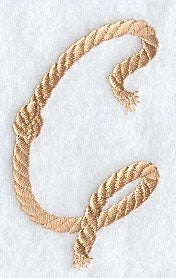 Rope Letter C - 5 inch