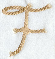 Rope Letter F - 5 inch