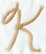 Rope Letter K - 5 inch