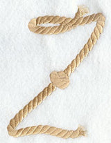 Rope Letter Z - 5 inch