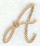 Rope Letter A - 5 inch