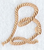Rope Letter B - 5 inch