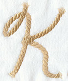 Rope Letter K - 5 inch