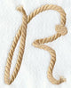 Rope Letter R - 5 inch
