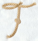 Rope Letter T - 5 inch