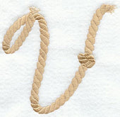 Rope Letter V - 5 inch