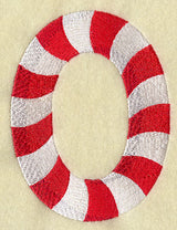 Candy Cane Number 0 - 5 inch