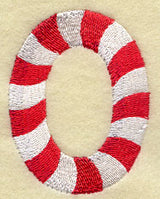 Candy Cane Number 0 - 5 inch