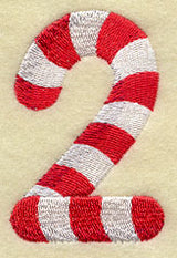 Candy Cane Number 2 - 5 inch