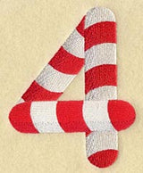 Candy Cane Number 4 - 5 inch