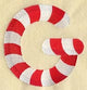Candy Cane Letter G - 5 inch
