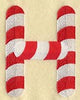 Candy Cane Letter H - 5 inch