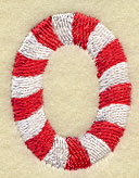 Candy Cane Number 0 - 5 inch