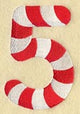 Candy Cane Number 5 - 5 inch