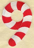 Candy Cane Number 9 - 5 inch