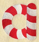 Candy Cane Lower Case Letter a - 5 inch