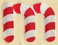 Candy Cane Lower Case Letter m - 5 inch