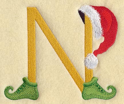 Elf Letter N - 5 inch