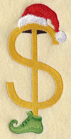Elf Symbol Dollar Sign - 5 inch