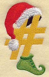 Elf Symbol Number Sign - 5 inch
