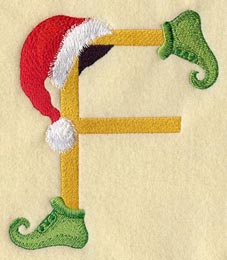 Elf Letter F - 5 inch