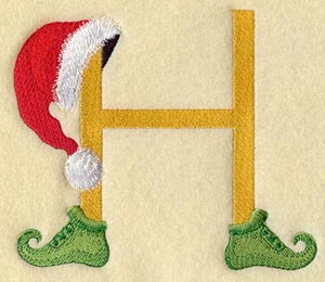 Elf Letter H - 5 inch