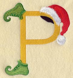 Elf Letter P - 5 inch