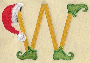 Elf Letter W - 5 inch