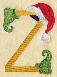 Elf Letter Z - 5 inch