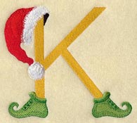 Elf Letter K - 5 inch