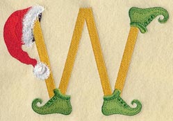 Elf Letter W - 5 inch