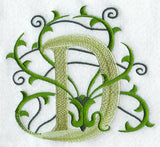 Vines Letter D - 5 inch