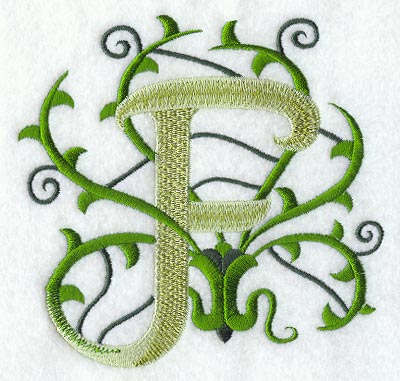 Vines Letter F - 5 inch