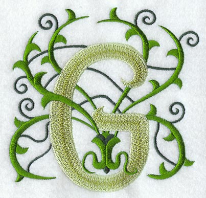 Vines Letter G - 5 inch