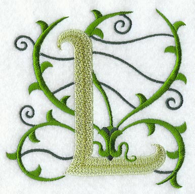 Vines Letter L - 5 inch