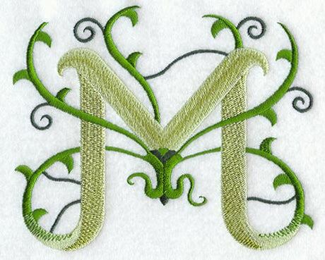 Vines Letter M - 5 inch