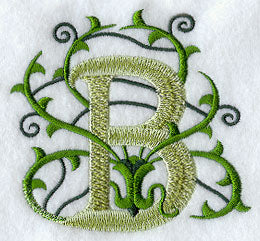 Vines Letter B - 5 inch