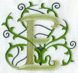 Vines Letter E - 5 inch