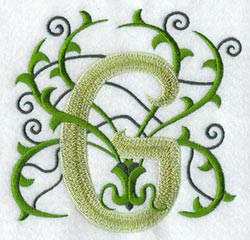 Vines Letter G - 5 inch
