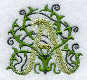 Vines Letter A - 5 inch
